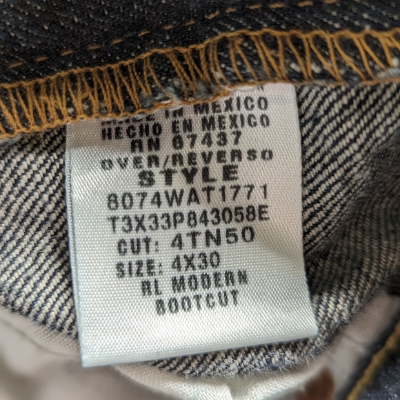 Polo Ralph Lauren L butterfly low rise modern boot cut jeans sz 4 - Picture 7 of 9